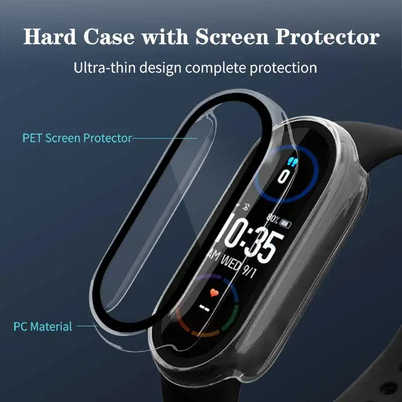 Tempered Glass+PC Case For Xia - Xiaomi Smartwatch Accessories ulasan dan harga
