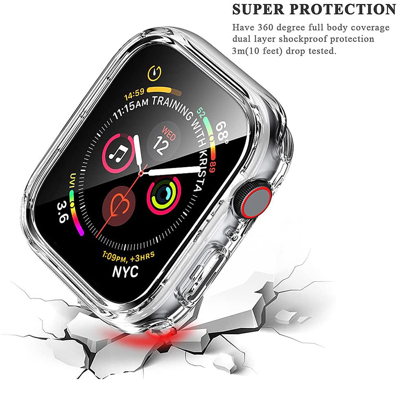 Tempered Glass+cover For Apple - Garmin Smartwatch Accessories ulasan dan harga