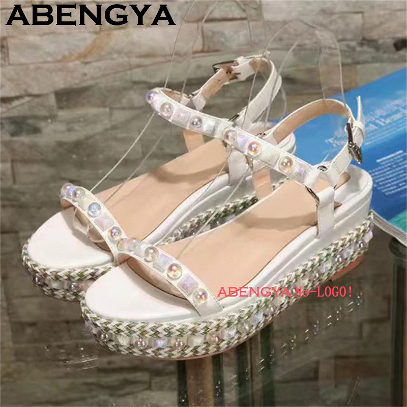 Classic Fashion Thick Sole Pla - Leather Classic Strap ulasan dan harga