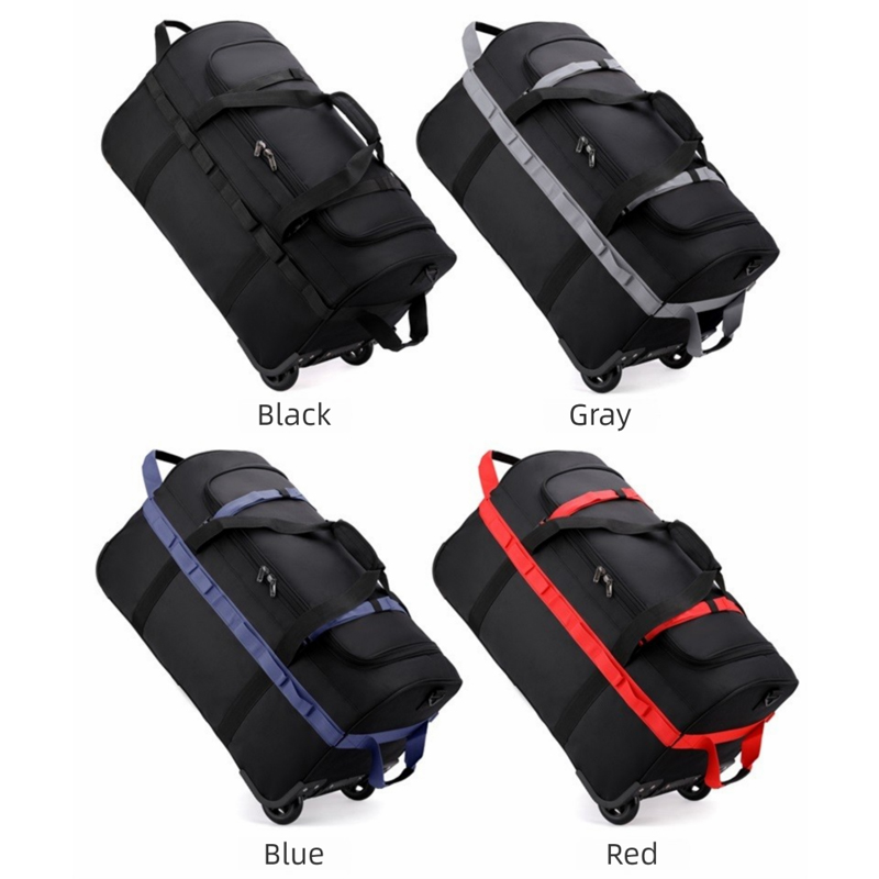 Heavy-Duty Wheeled Duffel Bag  - Rugged Sport Strap ulasan dan harga