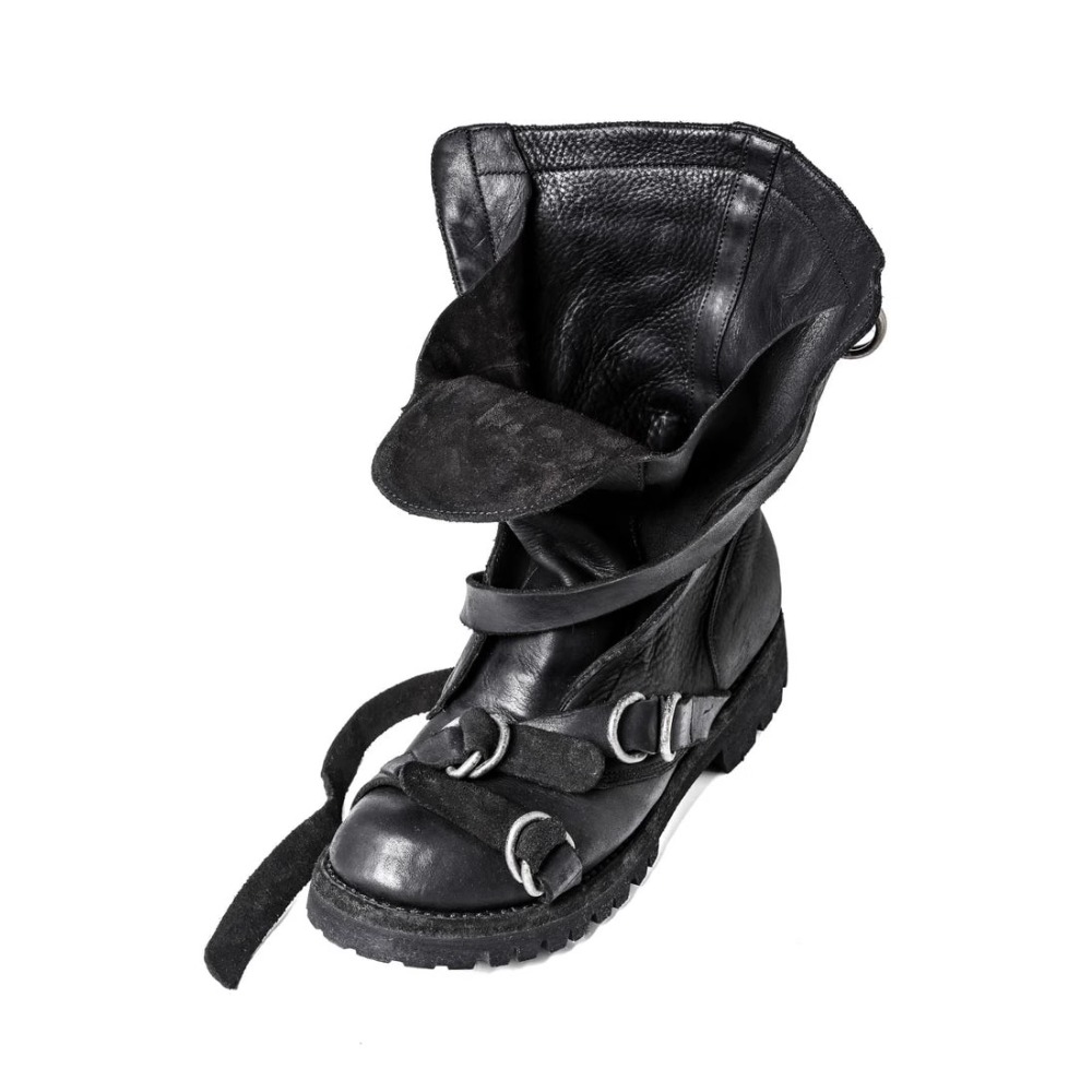 Men's Leather Motorcycle Boots - Leather Classic Strap ulasan dan harga